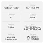 SmartFeast Mini – 2L WiFi Automatic Pet Feeder with App Remote Control