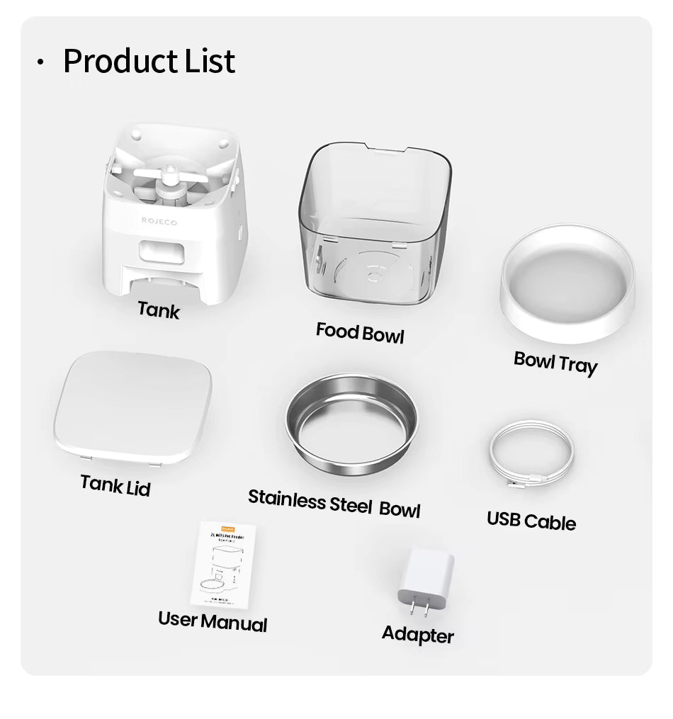 SmartMeal 2.0 – WiFi Automatic Pet Feeder with App Control (2L Capacity)