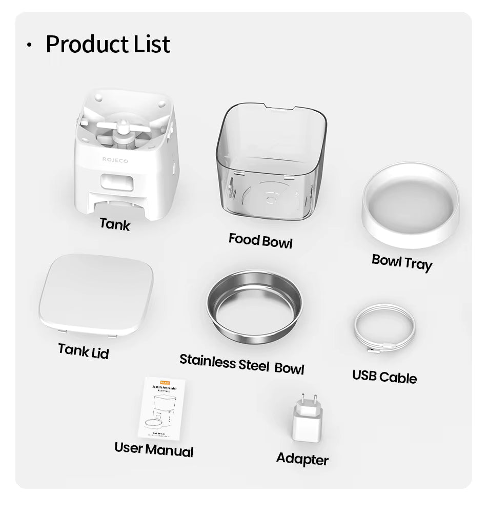 SmartMeal 2.0 – WiFi Automatic Pet Feeder with App Control (2L Capacity)