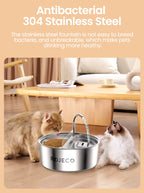 FeedStream Duo – 2-in-1 Stainless Steel Feeder & Water Fountain for Cats and Dogs