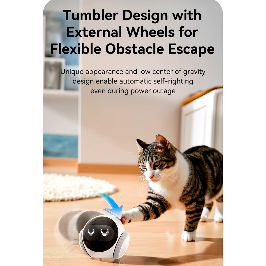 Aiook - Smart Mobile Pet Robot & Home Patrol Camera (2K WiFi)