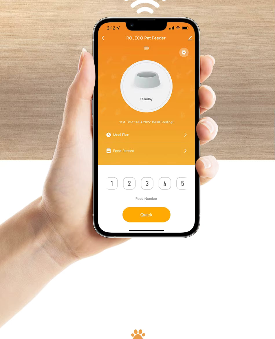 SmartMeal 2.0 – WiFi Automatic Pet Feeder with App Control (2L Capacity)