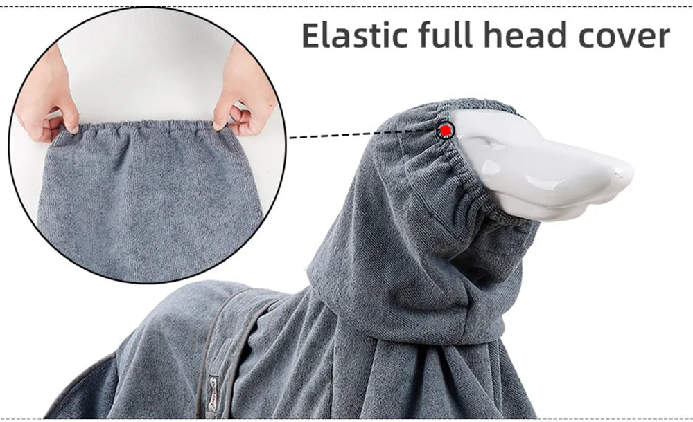 DogLemi™ Microfibre Dog Bathrobe – Ultra-Absorbent Drying Coat