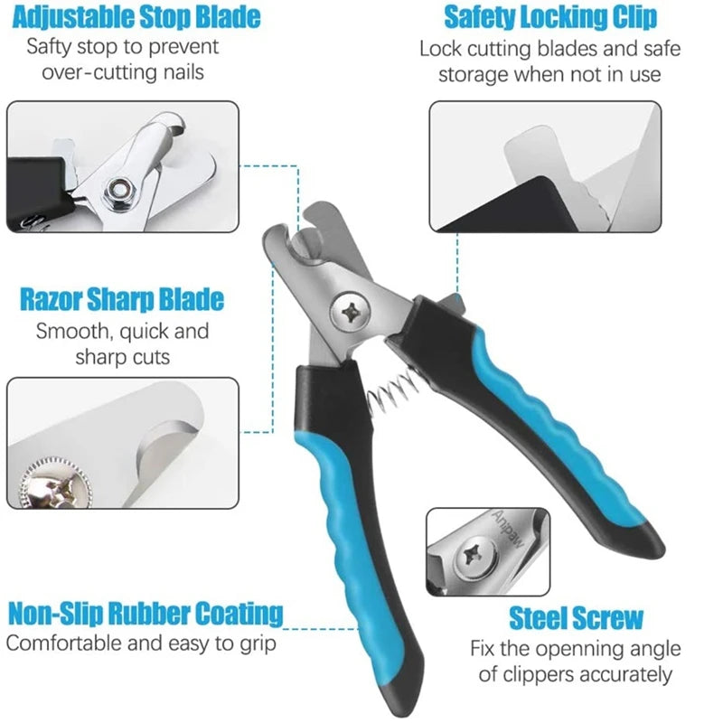 Furbytes ProTrim – Professional Stainless Steel Pet Nail Clipper with Safety Guard