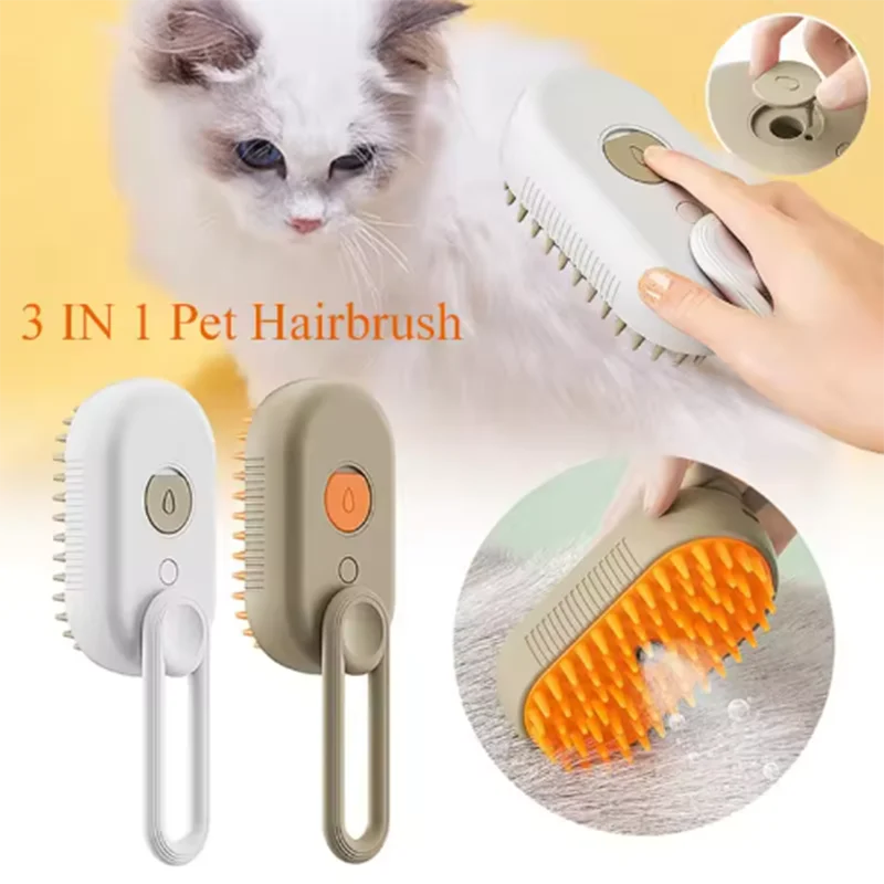 GroomFlow 3-in-1 – Spray, Massage & Deshedding Brush for Cats and Dogs
