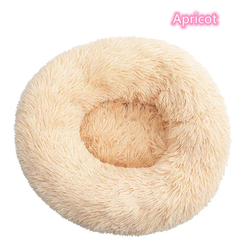 Donut Bed for Cats & Dogs - Ultra-Soft and Calming