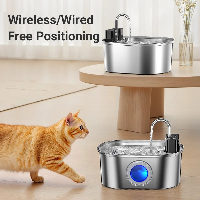 Rojeco HydroSense 3.2L – Smart Stainless Steel Pet Fountain