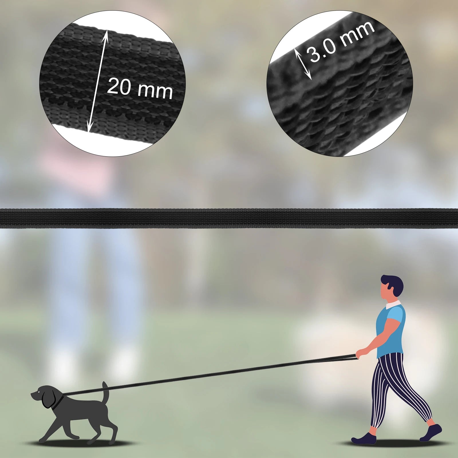 WolfOne™ Long-Range Dual-Color Training Leash
