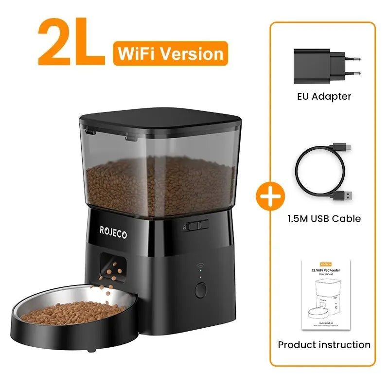 SmartMeal 2.0 – WiFi Automatic Pet Feeder with App Control (2L Capacity)