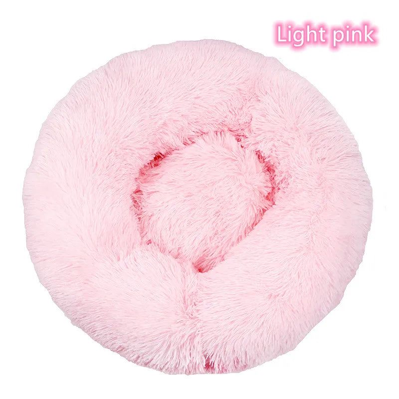 Donut Bed for Cats & Dogs - Ultra-Soft and Calming