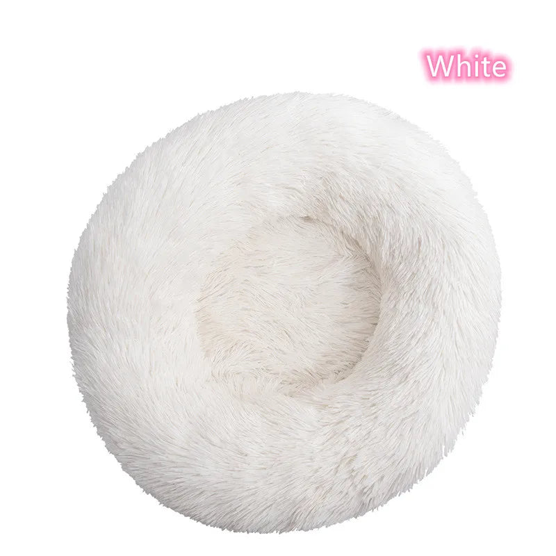 Donut Bed for Cats & Dogs - Ultra-Soft and Calming