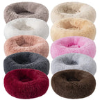 Donut Bed for Cats & Dogs - Ultra-Soft and Calming