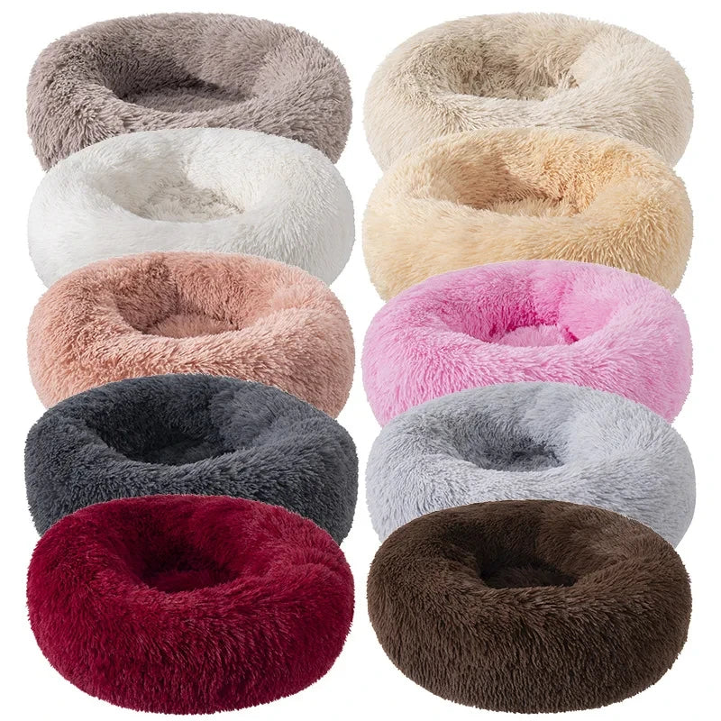 Donut Bed for Cats & Dogs - Ultra-Soft and Calming