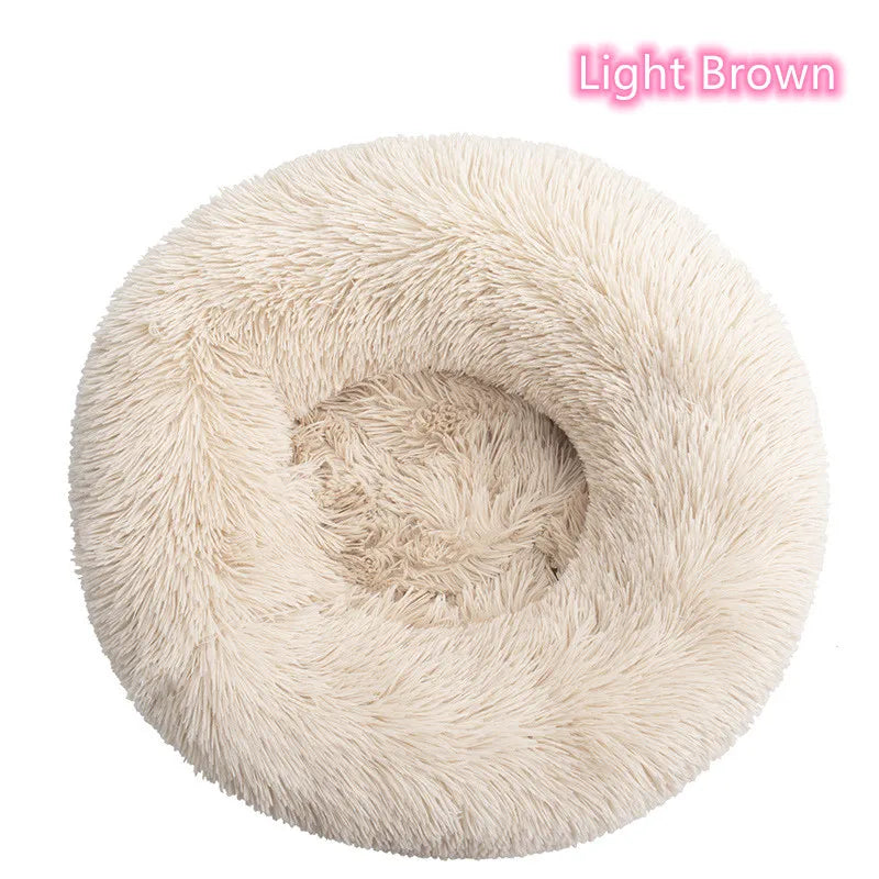Donut Bed for Cats & Dogs - Ultra-Soft and Calming