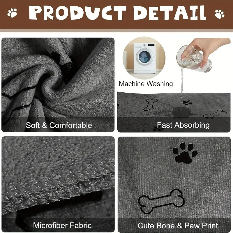 Microfiber Quick-Dry Pet Towel