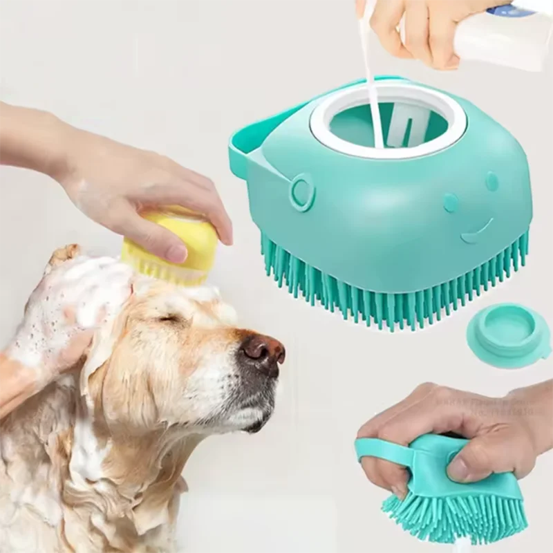 ScrubPaw – Soft Silicone Bath & Massage Brush for Dogs and Cats