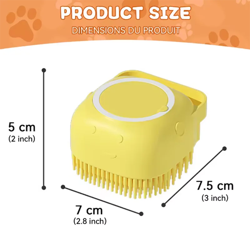 ScrubPaw – Soft Silicone Bath & Massage Brush for Dogs and Cats