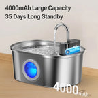 Rojeco HydroSense 3.2L – Smart Stainless Steel Pet Fountain