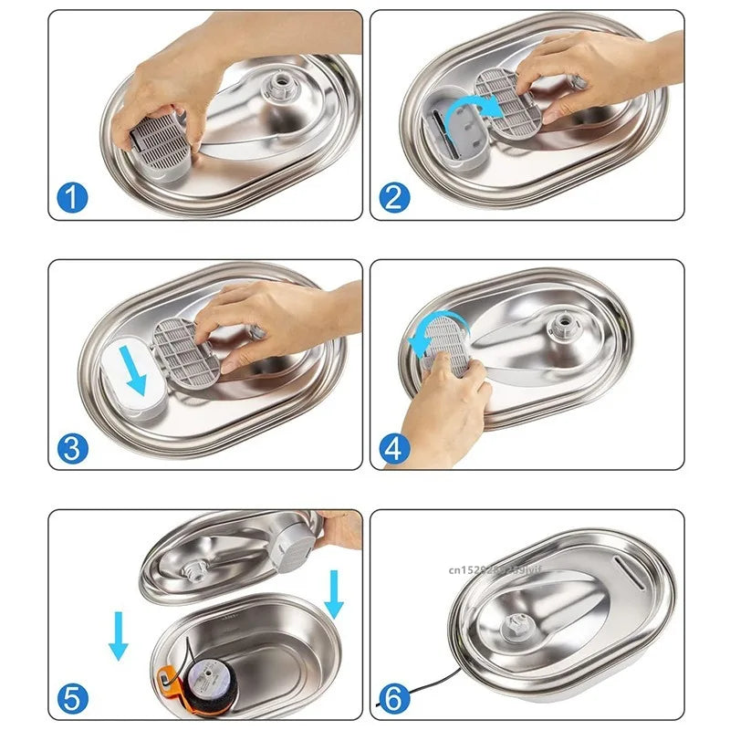 AquaShield Filter Set – Activated Carbon Replacements for Stainless Steel Pet Fountains (6 or 12 Pack)