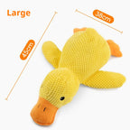 QuackyPlush — Soft Squeaky Duck Toy for Dogs Dog toy plush companion sleeping duck bite resistant teeth grinding sound relief duck sound toy