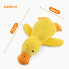 QuackyPlush — Soft Squeaky Duck Toy for Dogs Dog toy plush companion sleeping duck bite resistant teeth grinding sound relief duck sound toy
