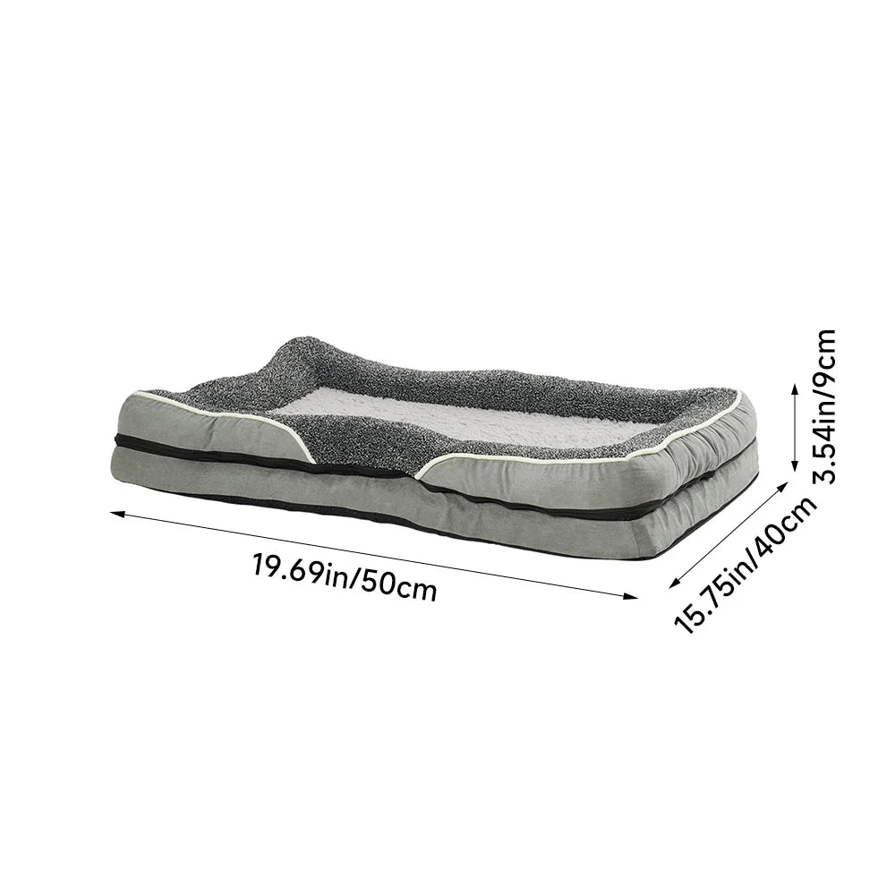 OrthoRest – Anti-Slip Orthopedic Pet Bed with Pillow Support