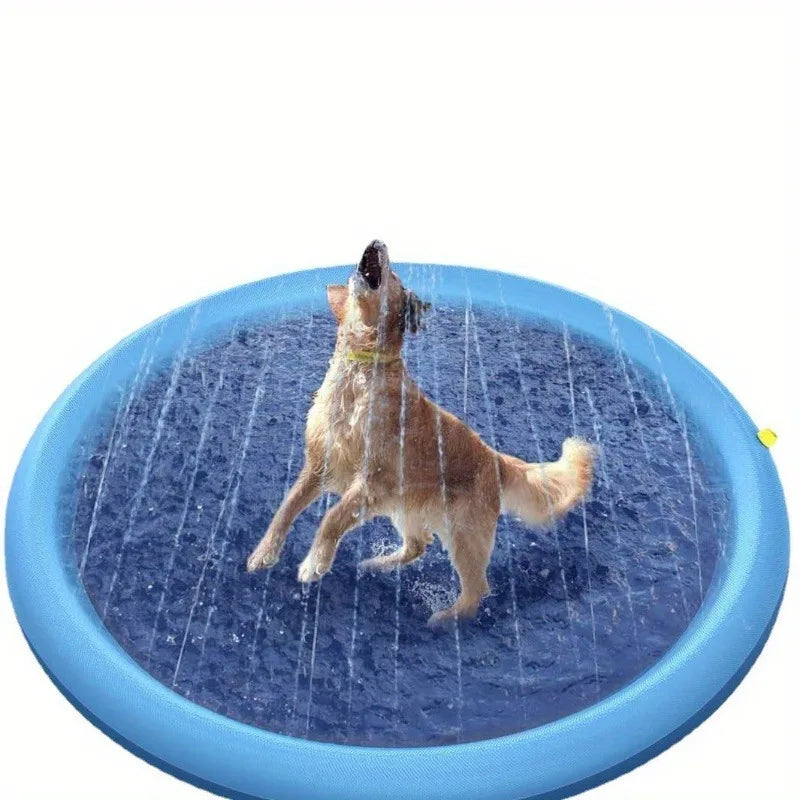 Furbytes SplashZone – Outdoor Pet Splash Pad & Bathing Pool with Spray Function