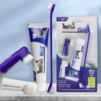 SmileCare – 4-in-1 Pet Dental Kit with Beef-Flavored Toothpaste & Dual Brushes