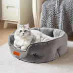 Furbytes CloudHaven – Ultra Soft Velvet Pet Bed with Non-Slip Base