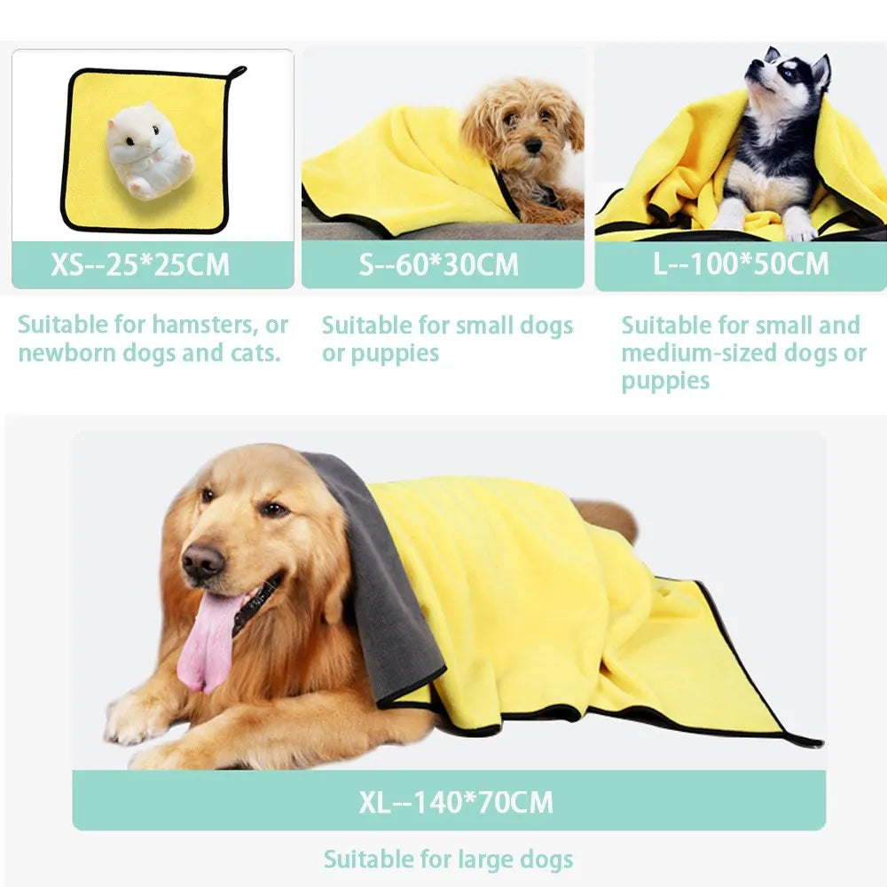 Dual-Surface Quick Drying Pet Towel