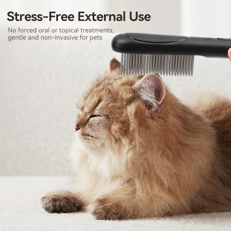 ROJECO - FleaZap – Electric Flea & Lice Removal Comb for Cats and Dogs