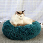Donut Bed for Cats & Dogs - Ultra-Soft and Calming