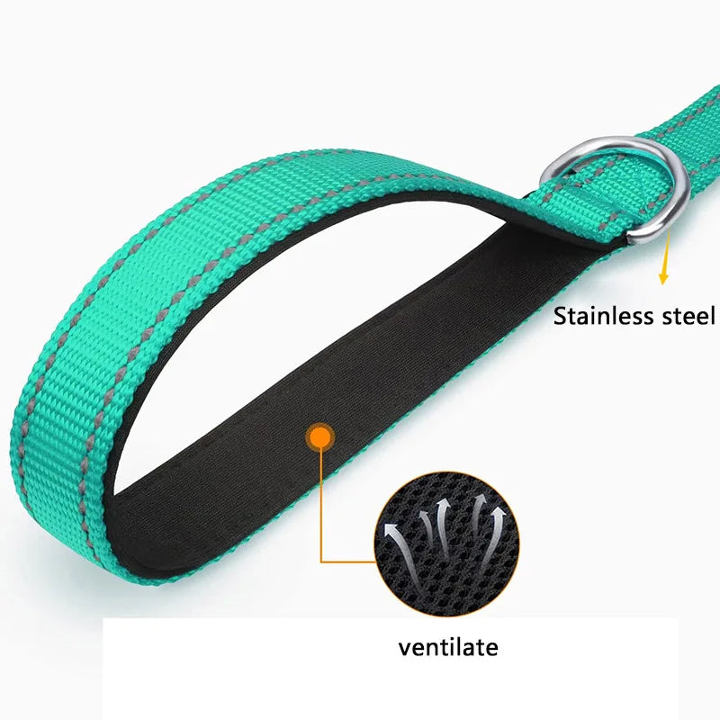 Night-Safe Reflective Dog Walking Leash