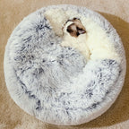 CuddleCave – Plush Covered Bed for Cats & Small Dogs