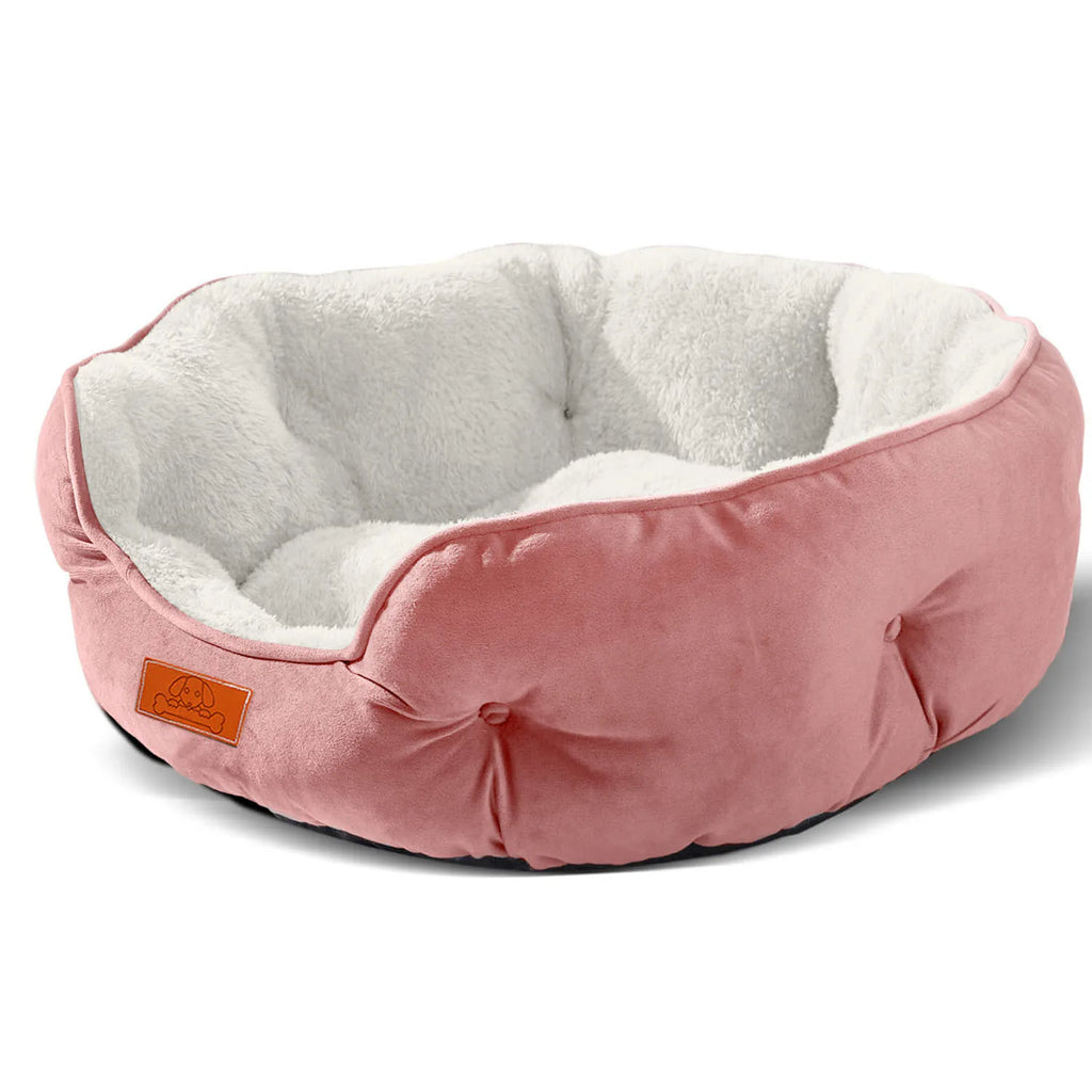 Furbytes CloudHaven – Ultra Soft Velvet Pet Bed with Non-Slip Base