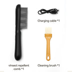 ROJECO - FleaZap – Electric Flea & Lice Removal Comb for Cats and Dogs