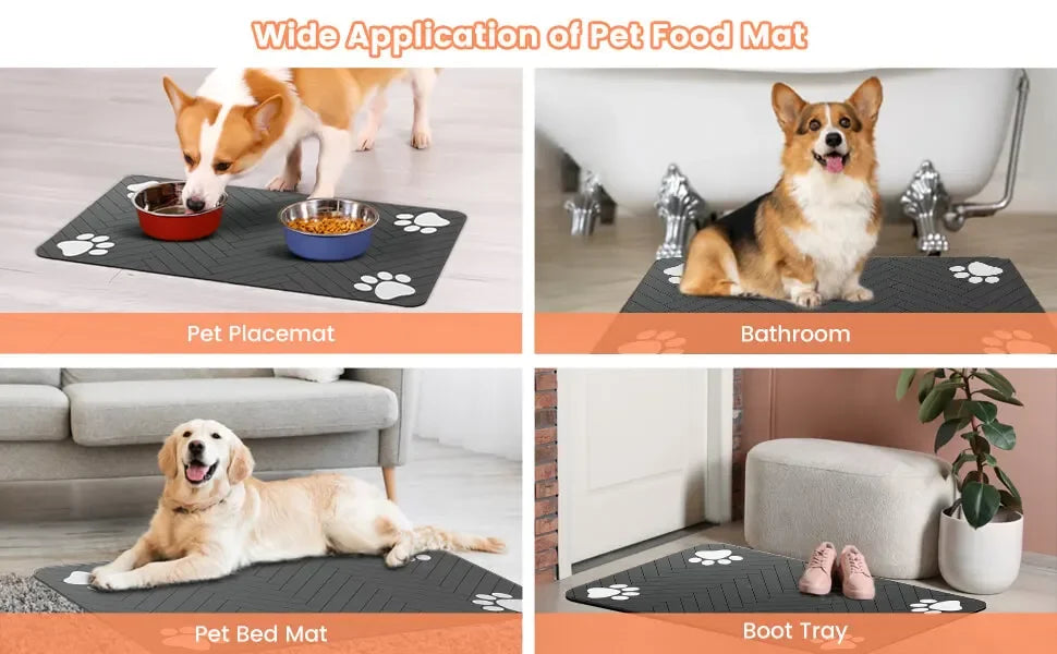 Furbytes PawMat – Absorbent & Waterproof Feeding Mat for Cats & Dogs (S/M/L)