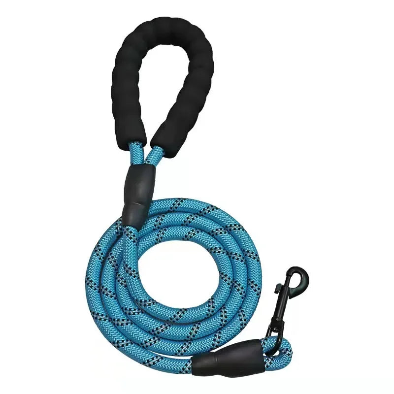 Heavy-Duty Reflective Rope Leash - Strong Dog Leash