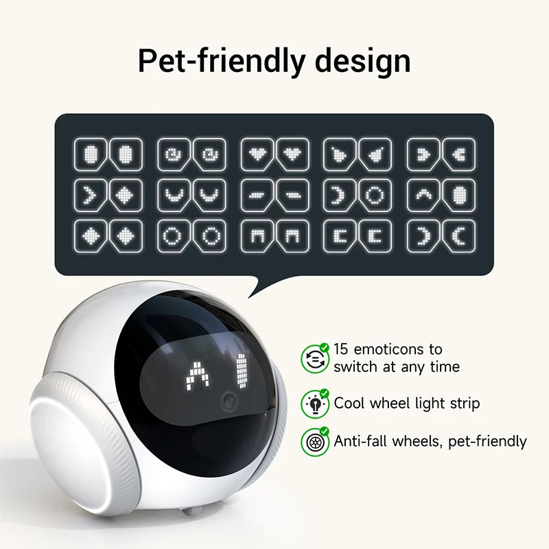 Aiook - Smart Mobile Pet Robot & Home Patrol Camera (2K WiFi)