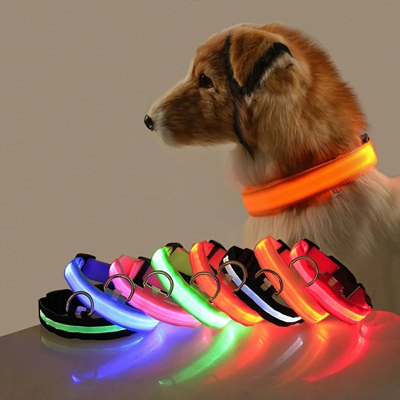 LED Night-Safe Luminous Dog Collar