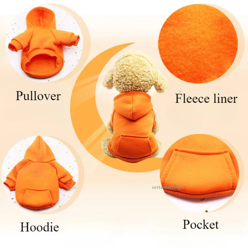 Winter Hooded Sweatshirt for Dogs & Cats