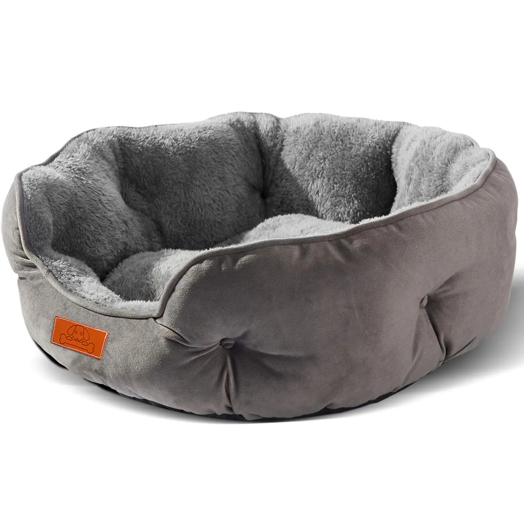 Furbytes CloudHaven – Ultra Soft Velvet Pet Bed with Non-Slip Base