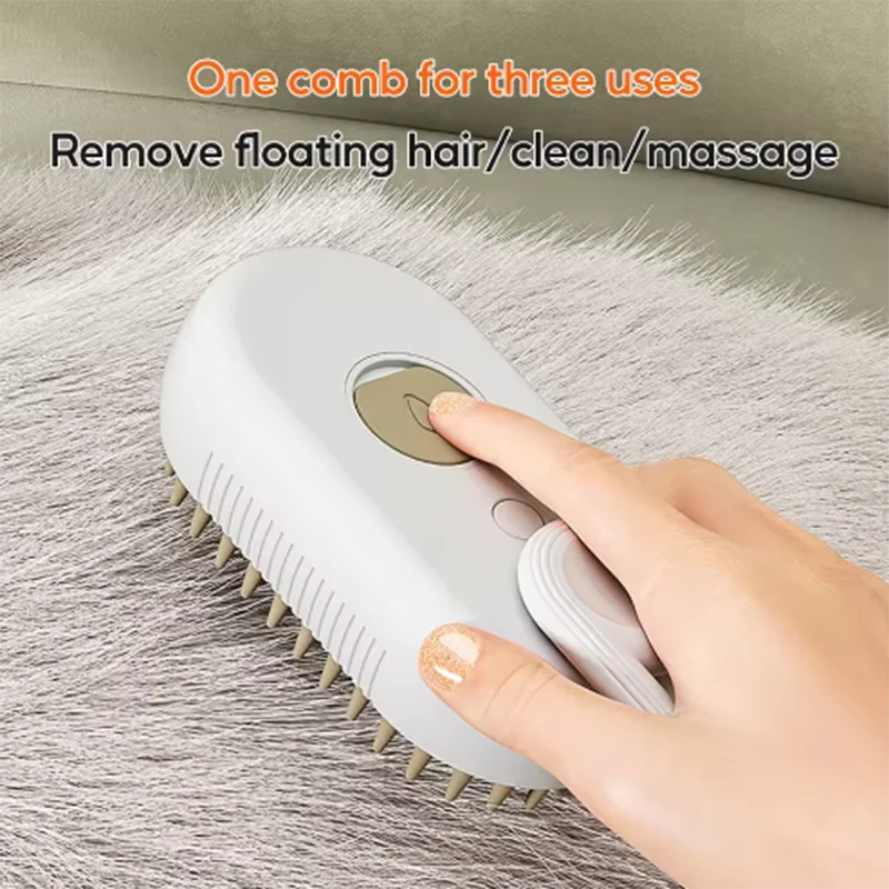 GroomFlow 3-in-1 – Spray, Massage & Deshedding Brush for Cats and Dogs