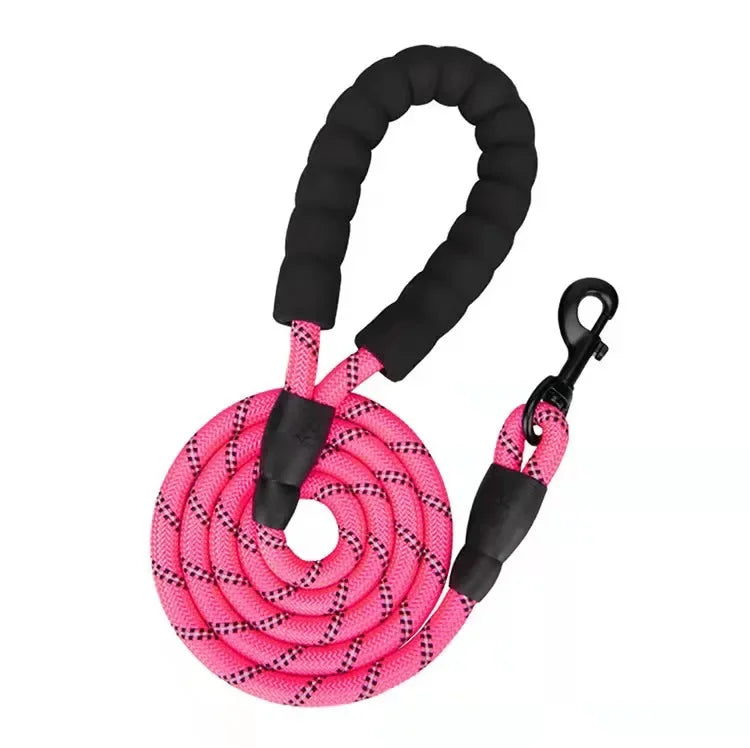 Heavy-Duty Reflective Rope Leash - Strong Dog Leash
