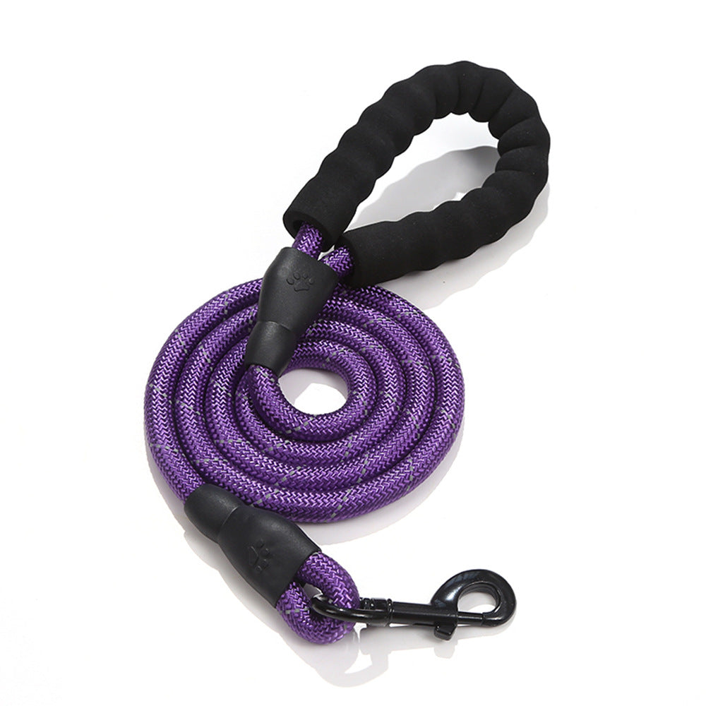 Heavy-Duty Reflective Rope Leash - Strong Dog Leash