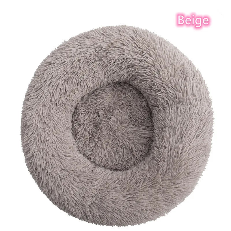 Donut Bed for Cats & Dogs - Ultra-Soft and Calming
