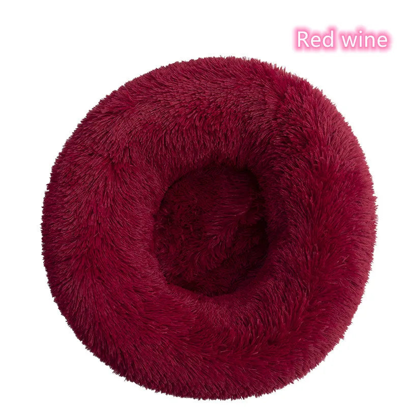 Donut Bed for Cats & Dogs - Ultra-Soft and Calming