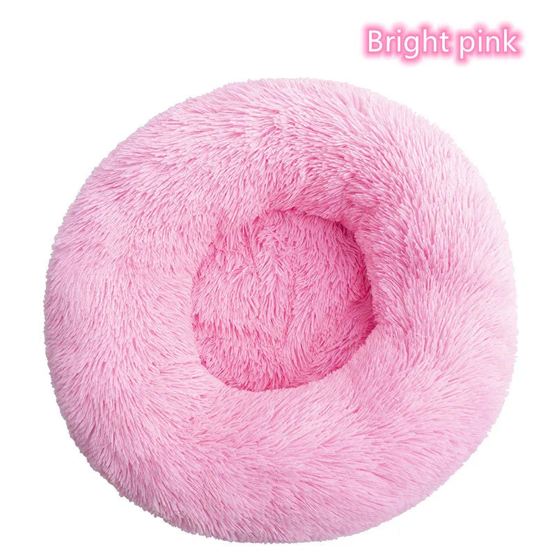 Donut Bed for Cats & Dogs - Ultra-Soft and Calming