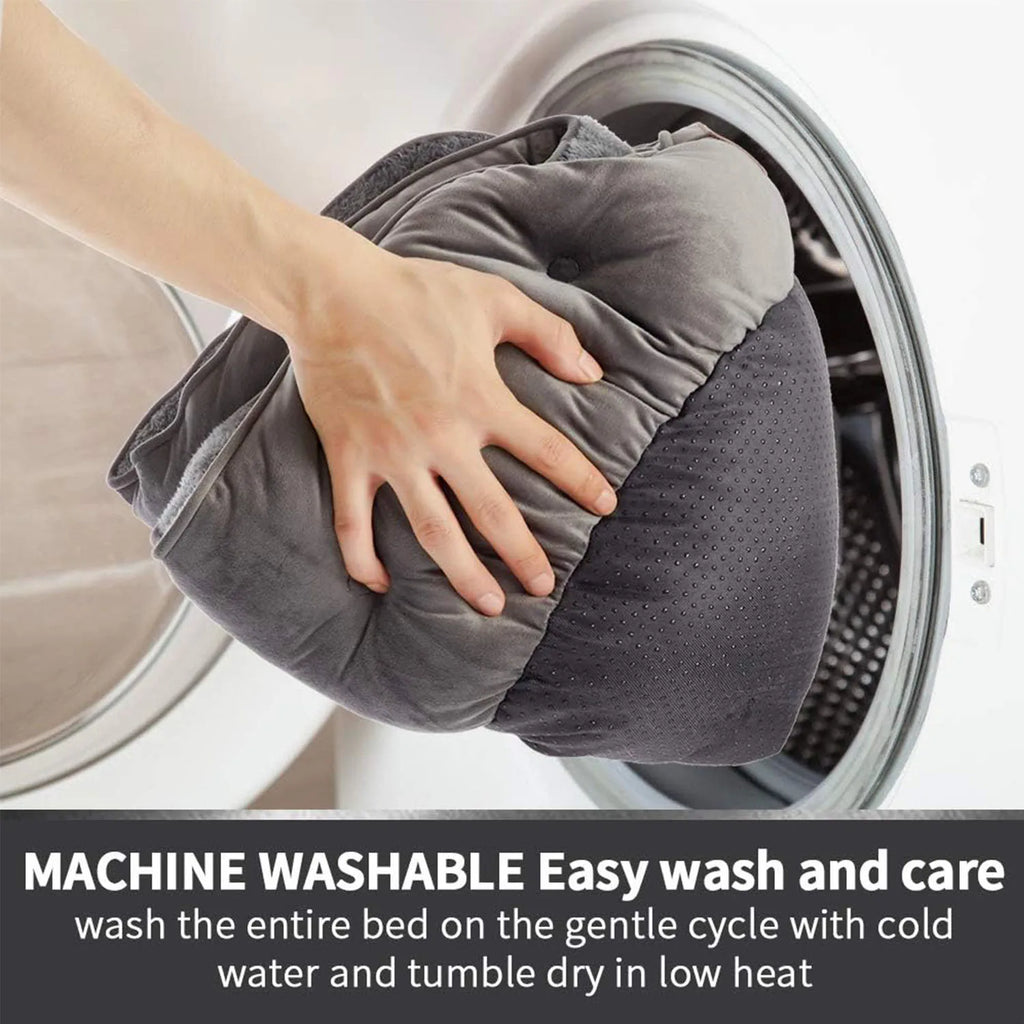 Furbytes CloudHaven – Ultra Soft Velvet Pet Bed with Non-Slip Base