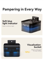 FlowSense 2.6 – Smart Wireless Pet Fountain with Infrared Sensor (2600mAh)